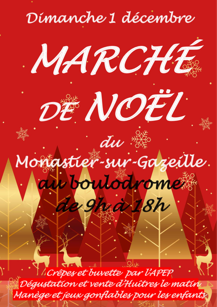 Fond Affiche Affiche Marché De Noel Modifiable