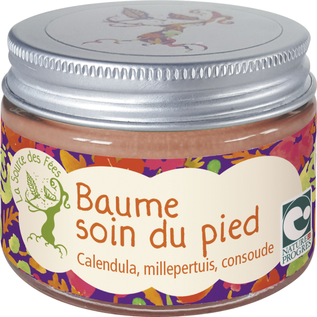 Baume soin du pied Cosmétiques naturels à base de plantes